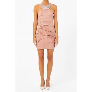 Adrianna Papell Hailey Logan Dress Bodycon Blush XS